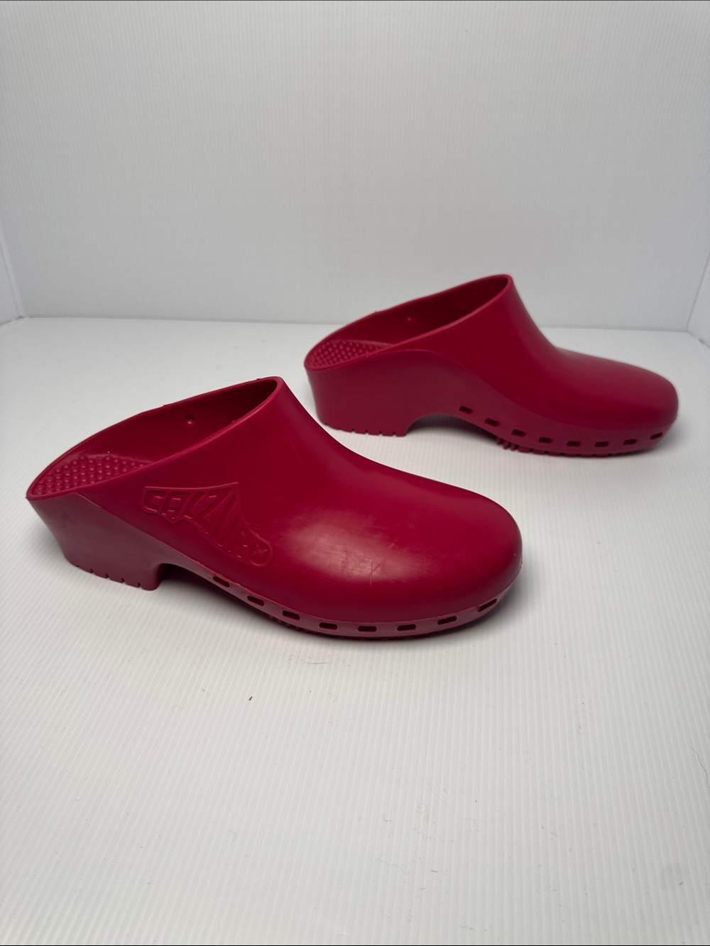 CALZURO Classic Women's Berry Maroon Red Slip-On Clog BIHOS Padova 5.5/6 38/39